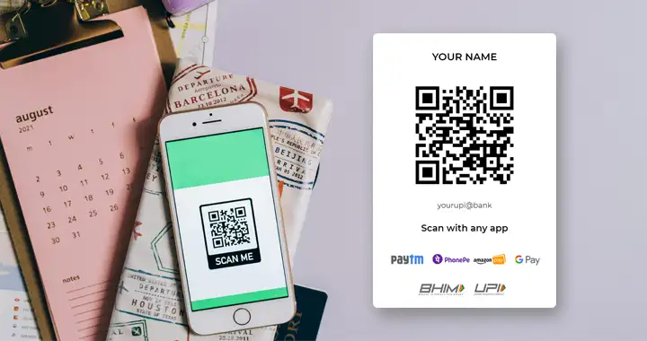 अपना UPI ID डालें और QR कोड डाउनलोड करें, किसी भी अमाउंट का और किसी भी APP से होगा स्कैन